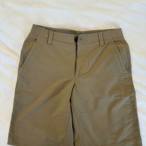 Under Armour Men's Khaki Flat Front Shorts